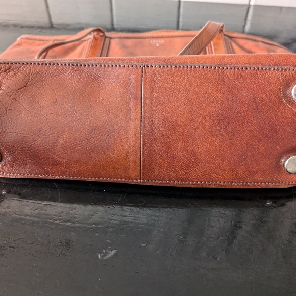 Vintage Fossil bag pecan brown - Picture 15 of 16